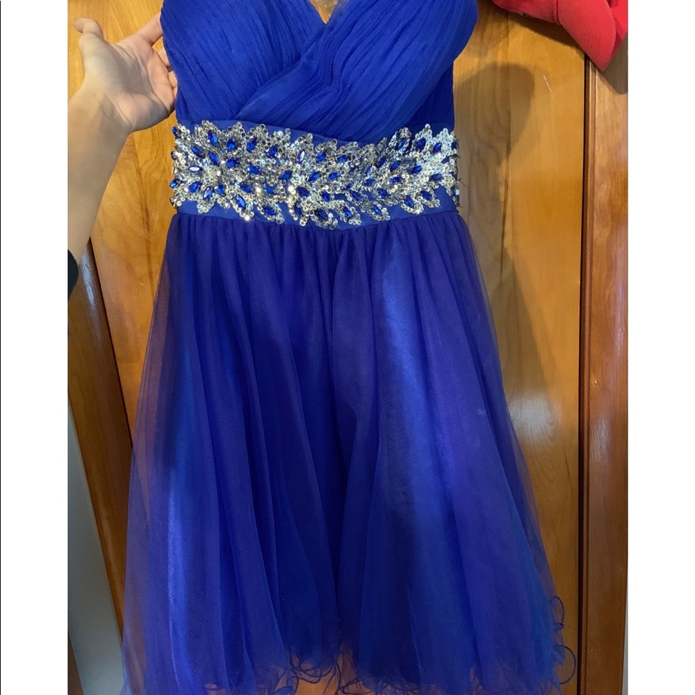 Blue Homecoming Dress